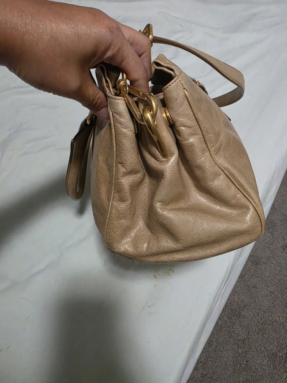 Prada Vitello, Convertible Shoulder Bag